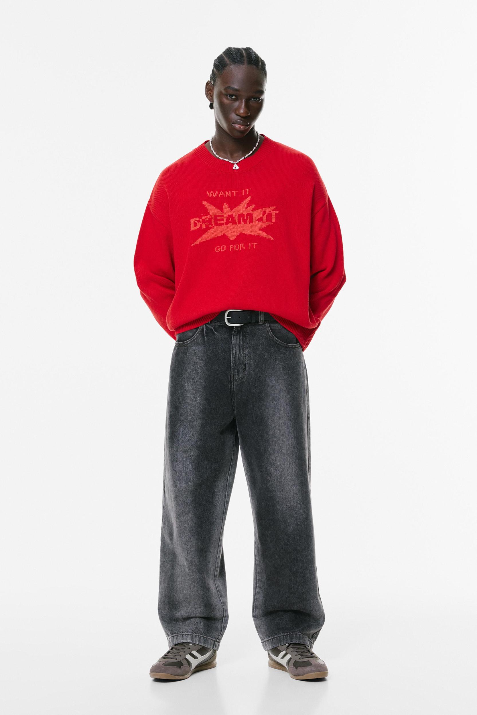 Text graphic jumper Product Image