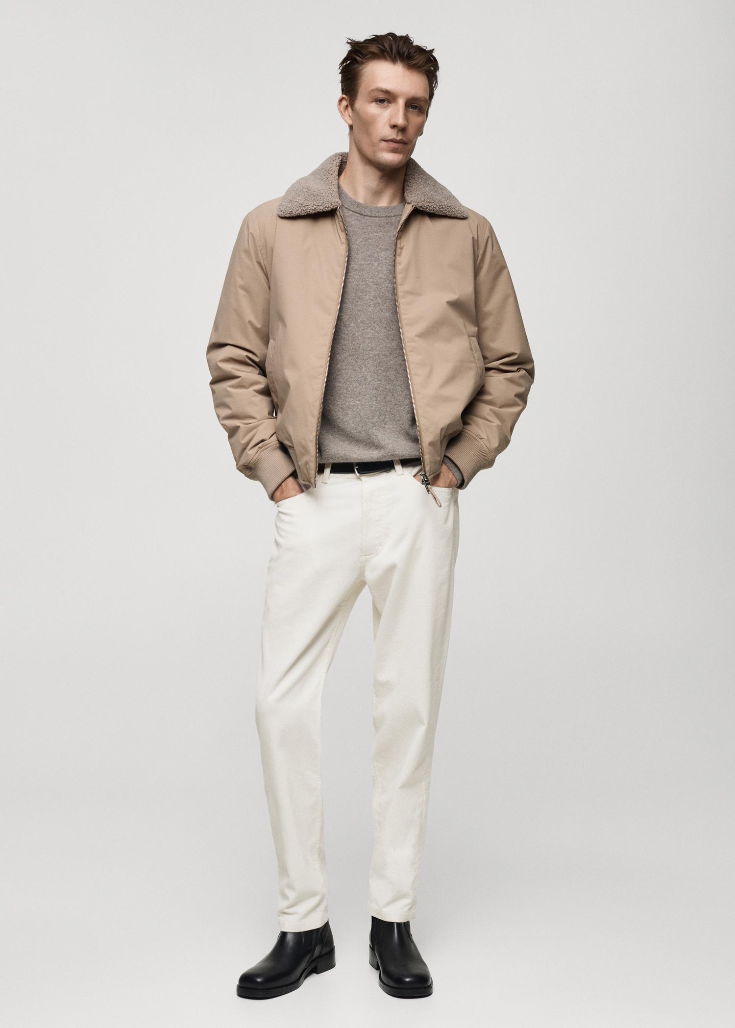 Corduroy regular-fit pants - Men | MANGO USA Product Image