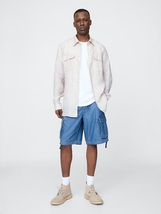 100% Linen Classic Shirt Product Image