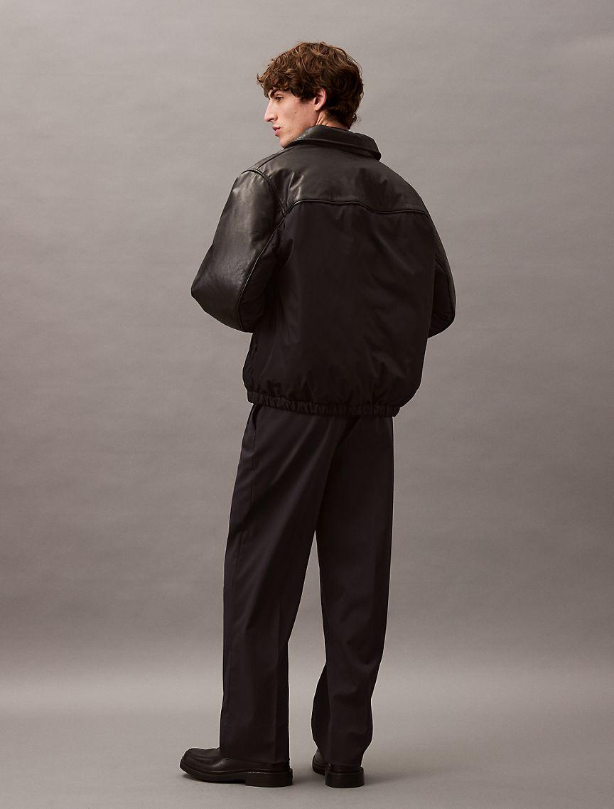 Leather Nylon Puffer Product Image