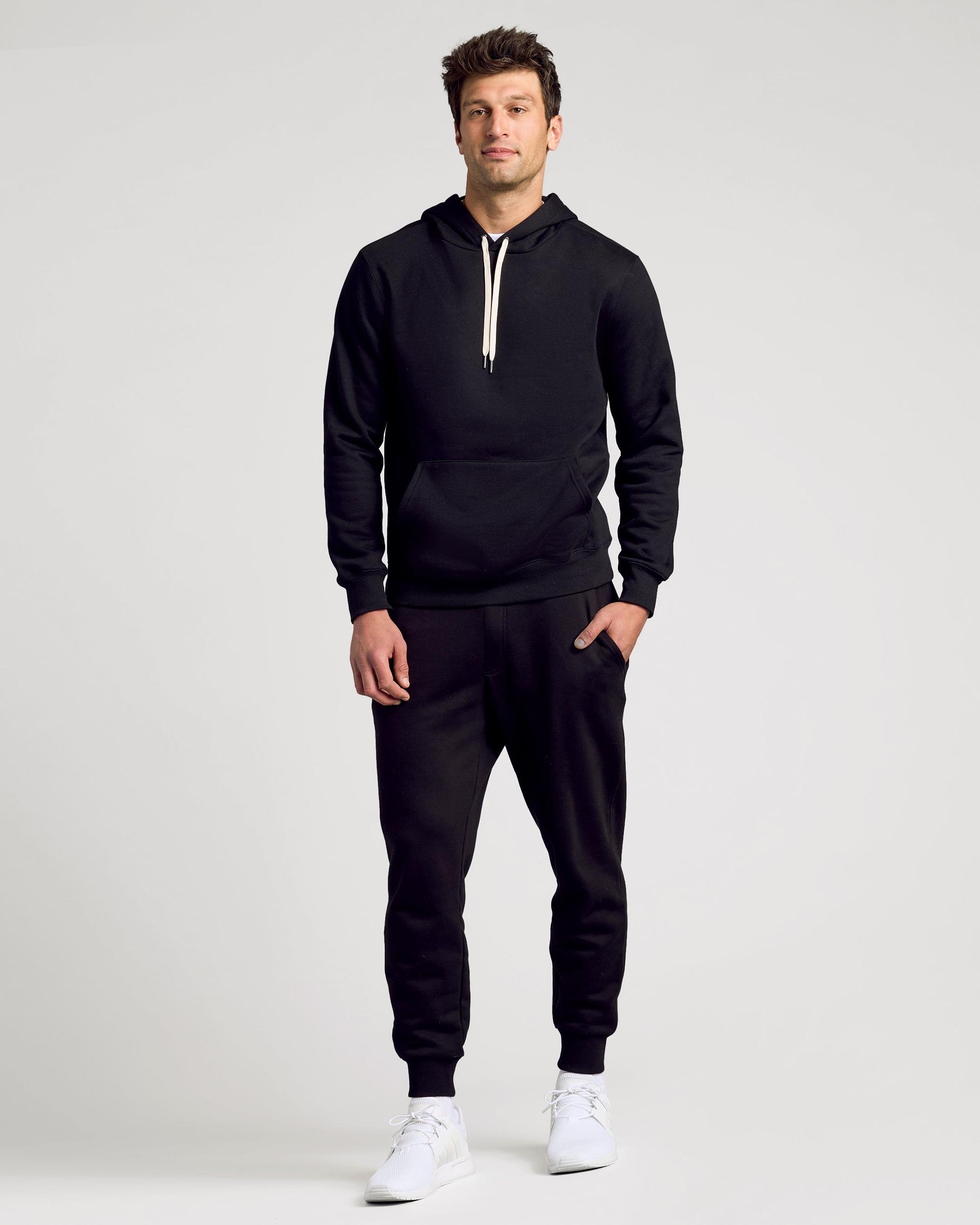 Black Fleece French Terry Pullover Hoodie Product Image
