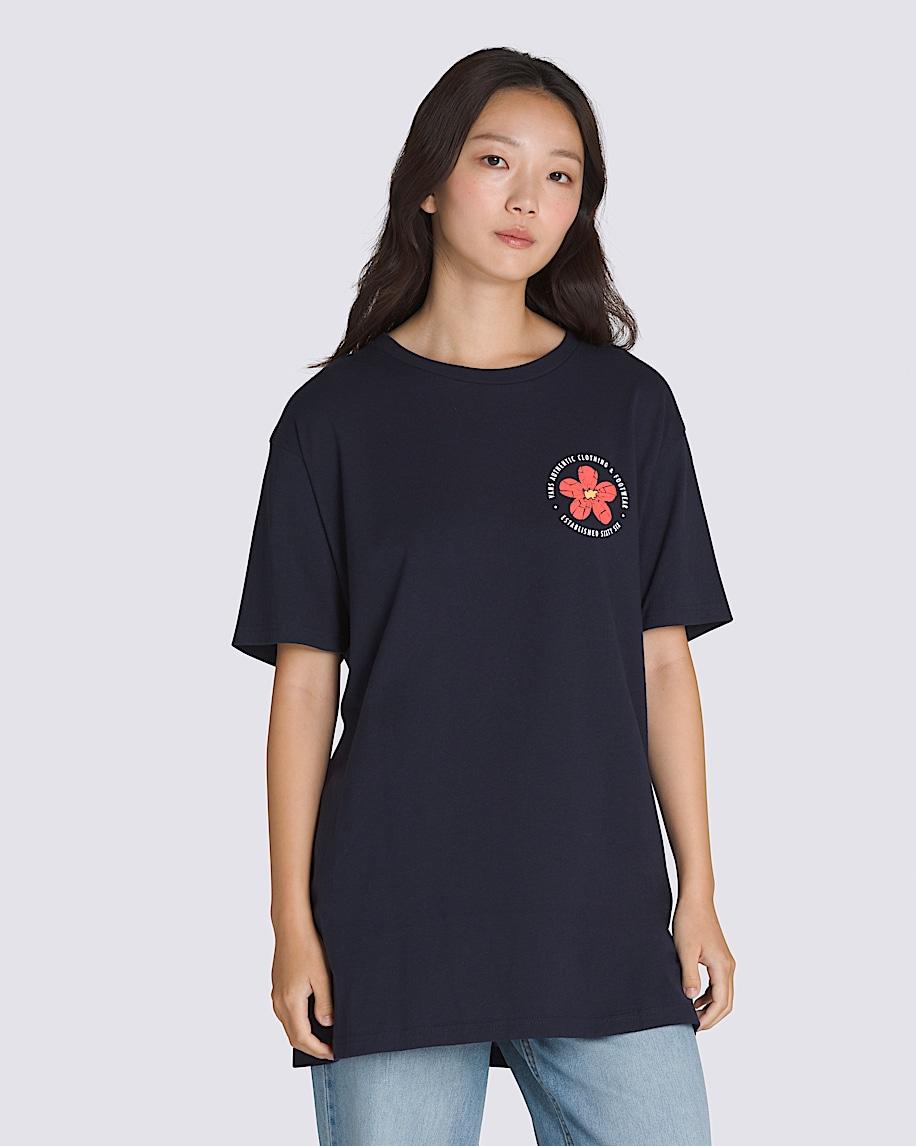 Cracked Flower T-Shirt in Black| Vans US Product Image