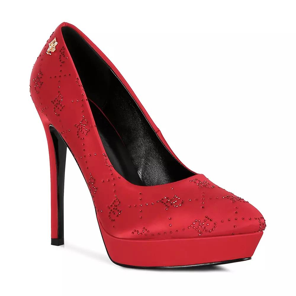 Rag & Co Ballard Women's Satin Stiletto Pumps,  Product Image