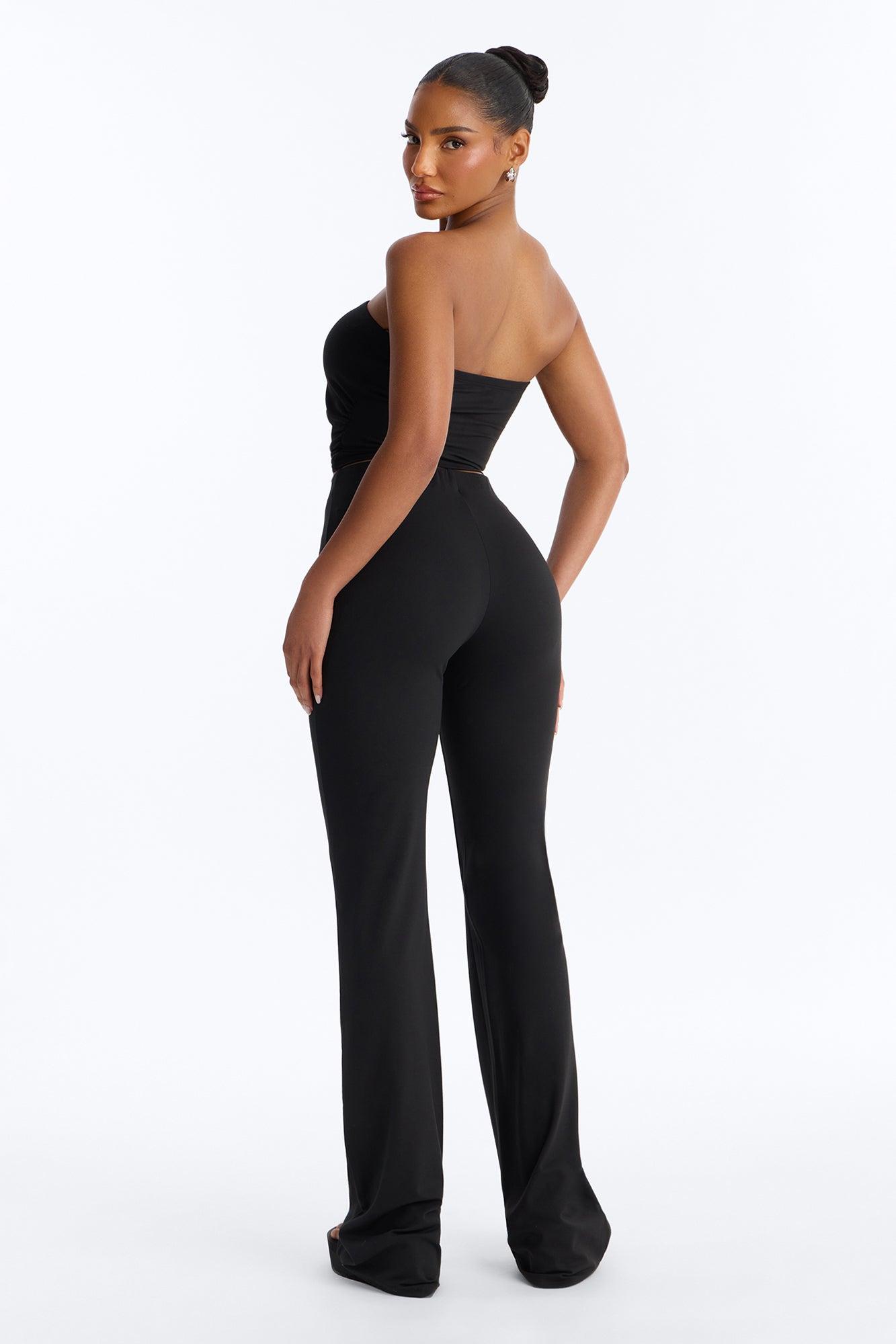 Just Vibes Strapless Pant Set - Black Female Product Image