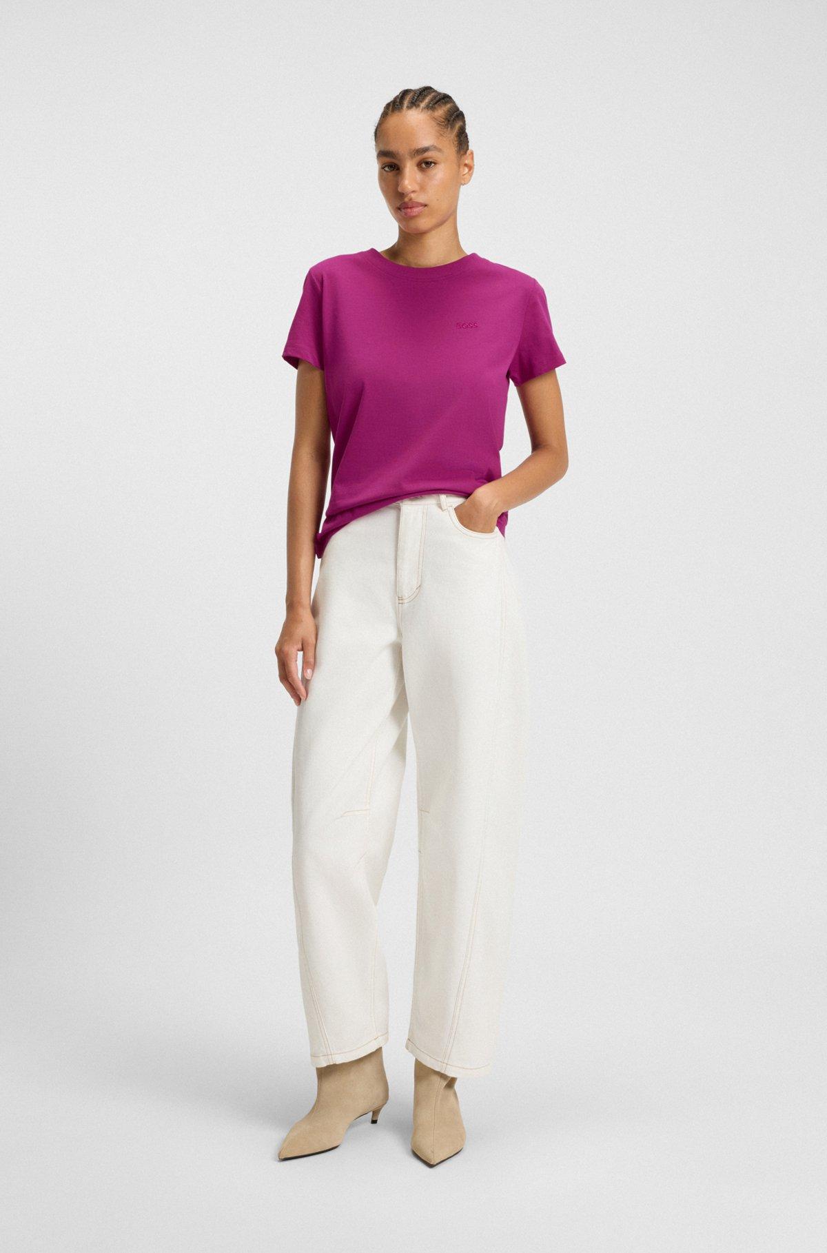 Cotton-jersey T-shirt with logo detail Product Image