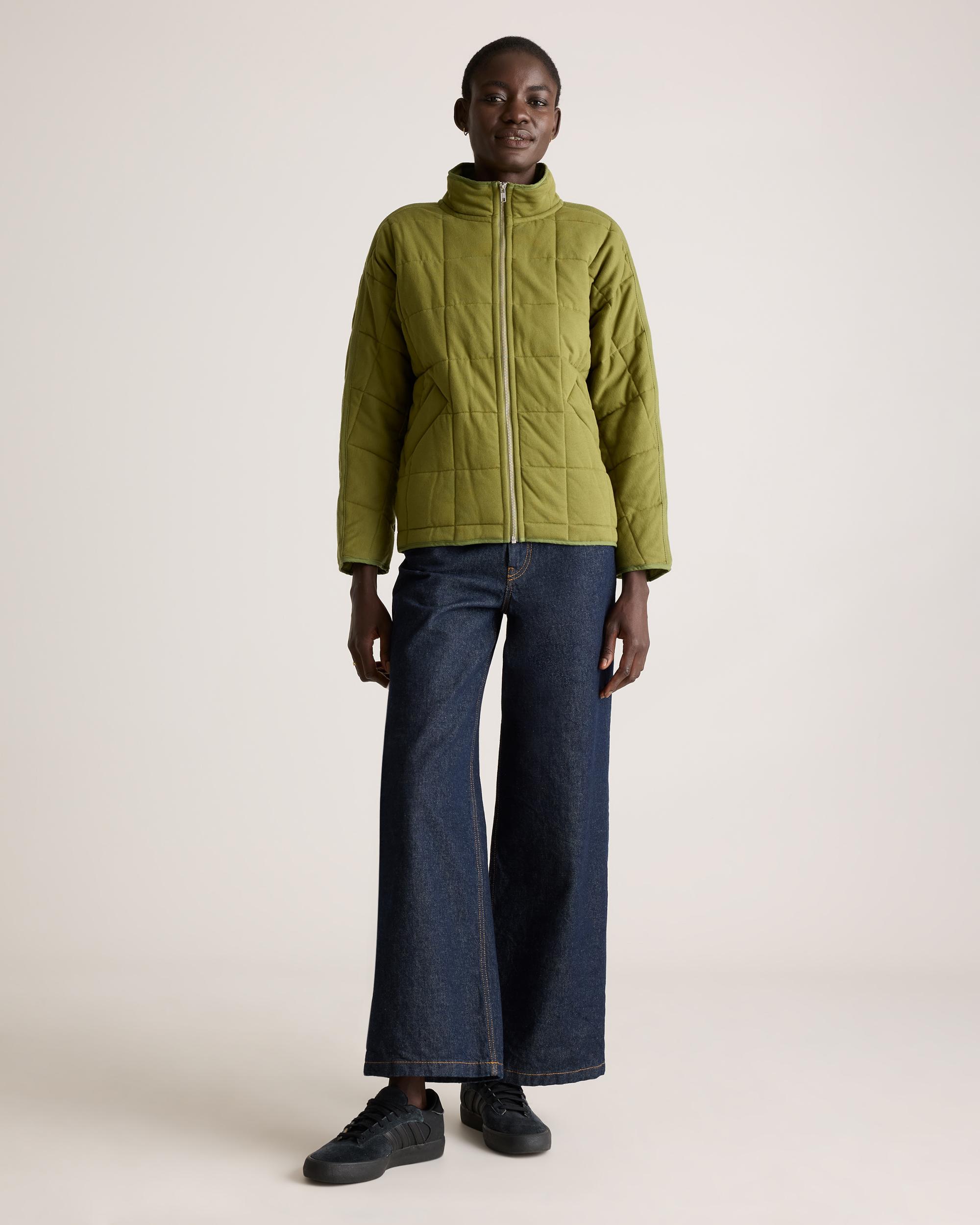 Quince | Women's Quilted Knit Jacket Size XS, Organic Cotton Product Image