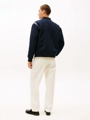 Wool-Blend Letterman Jacket Product Image