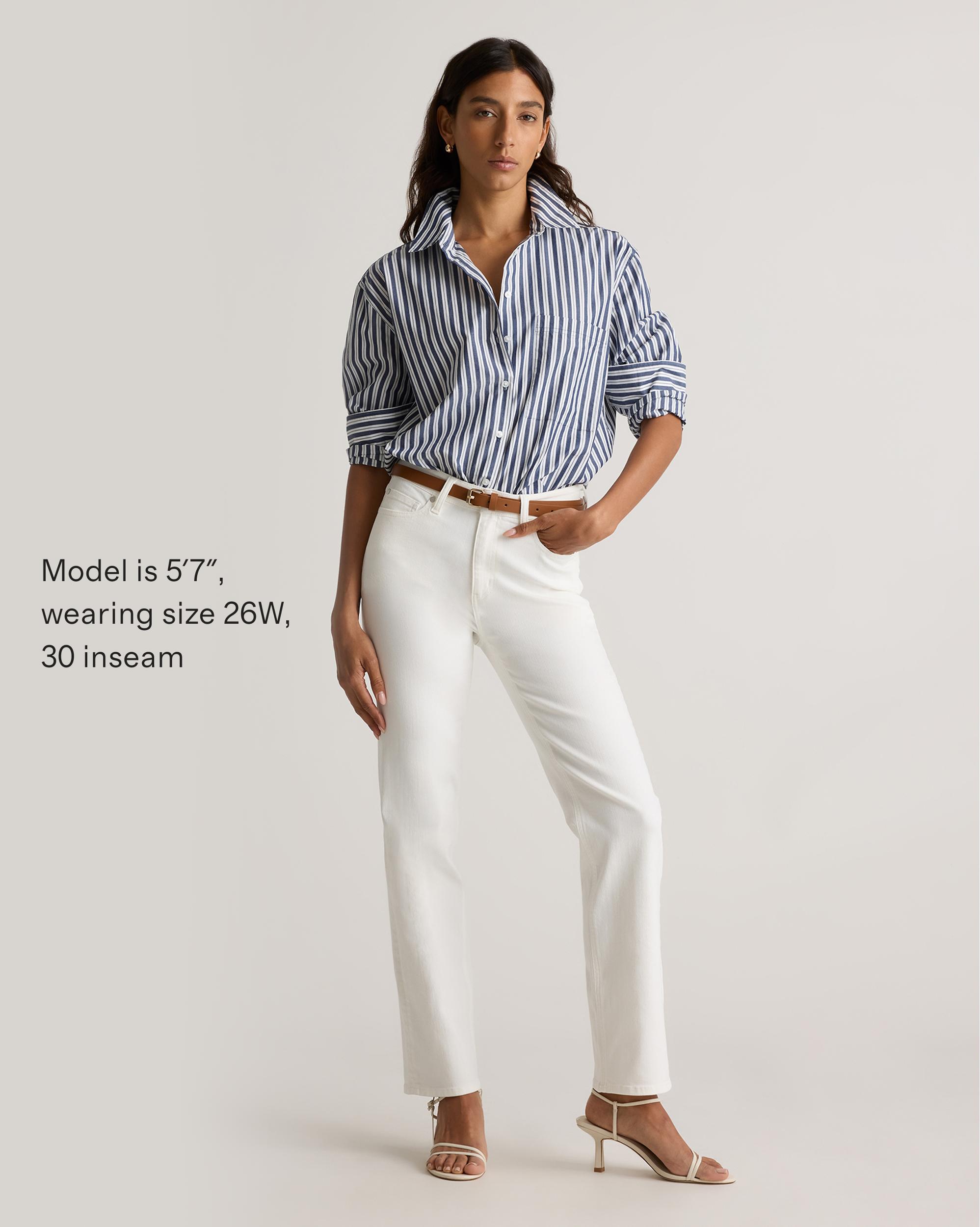 Quince | Women's Bella Stretch Straight Jeans Organic Cotton Product Image