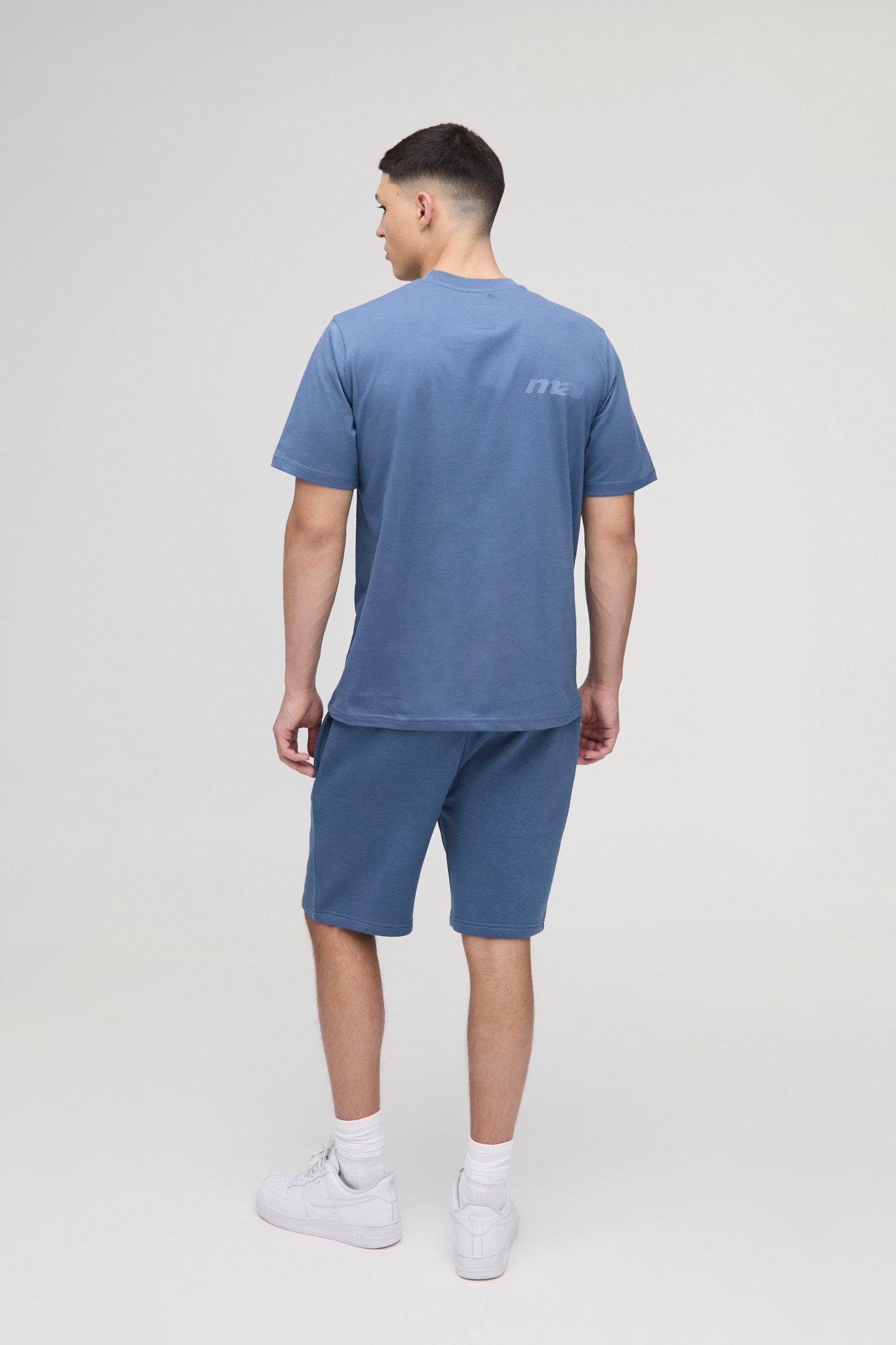 Regular Fit Man T-Shirt & Short Set | boohooMAN USA Product Image