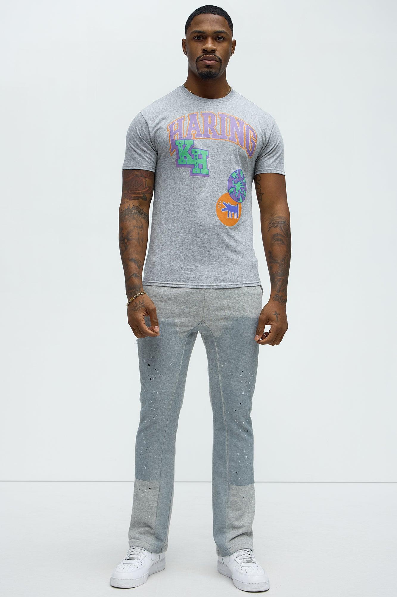 Keith Haring Collegiate Short Sleeve Tee - Heather Grey Product Image