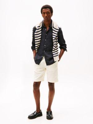 Regular Fit Pigment-Dyed Linen Shirt Product Image