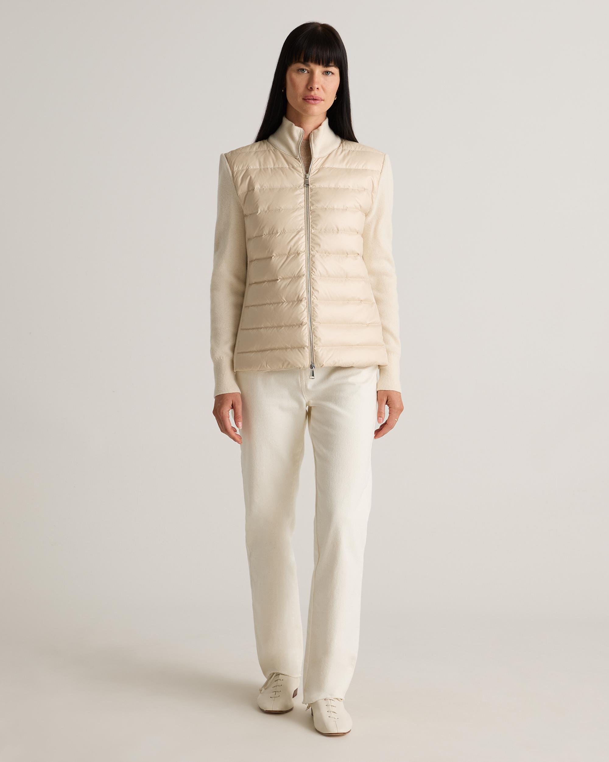 Quince | Women's Mixed Media Down and Cashmere Jacket Size XS Product Image