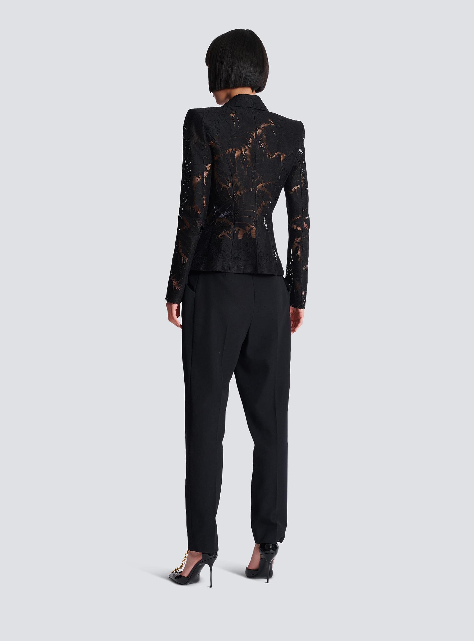 1-button fitted lace jacket Product Image