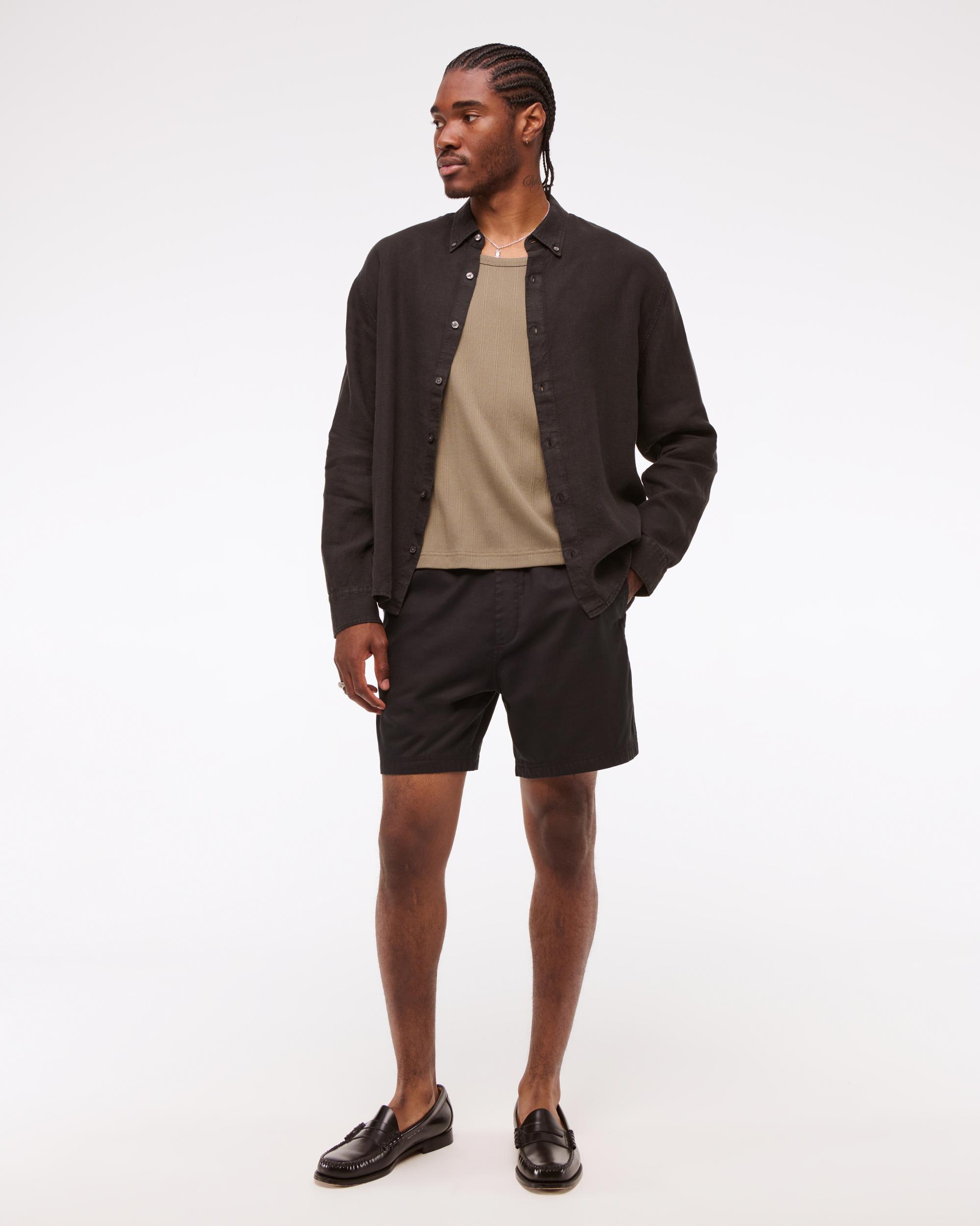 Cotton-Blend Pull-On Short Product Image