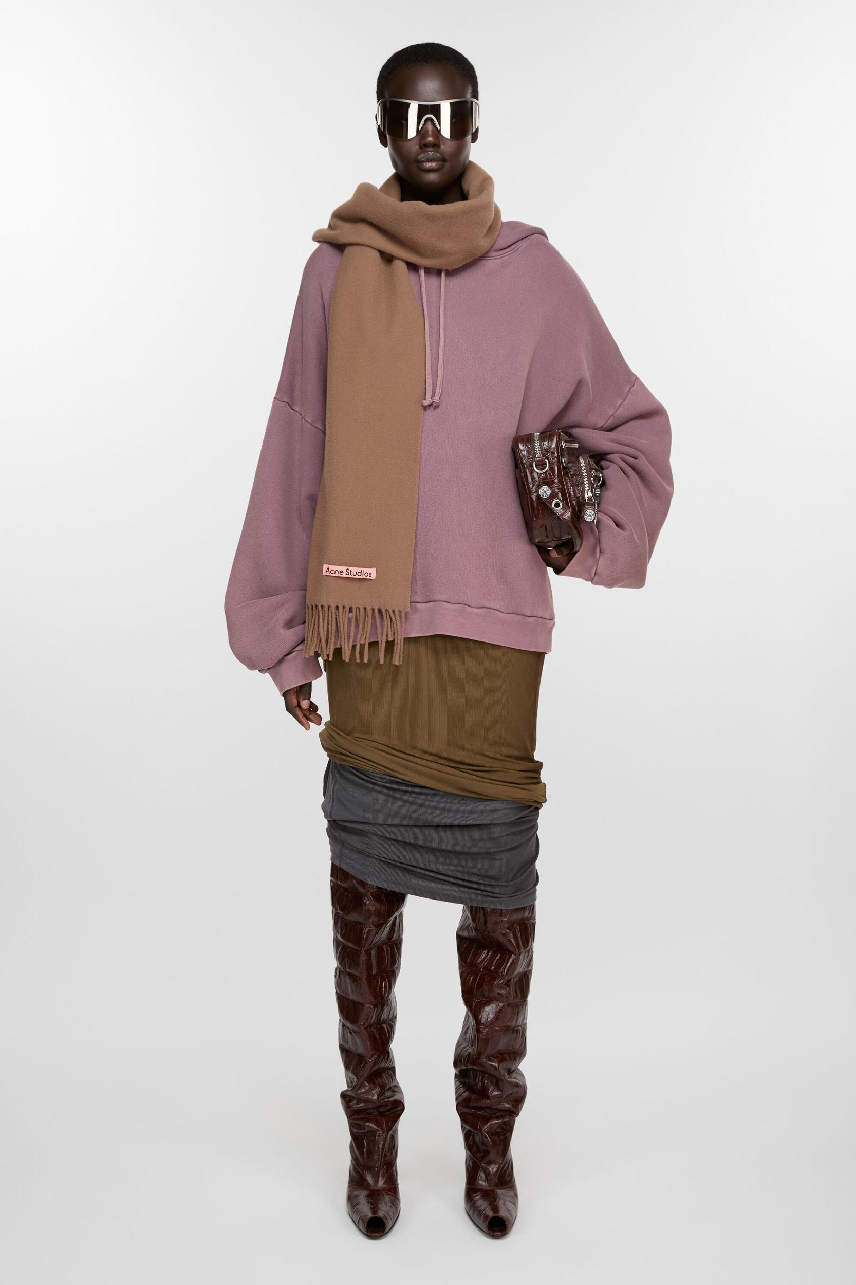 Fringe wool scarf – Narrow Product Image