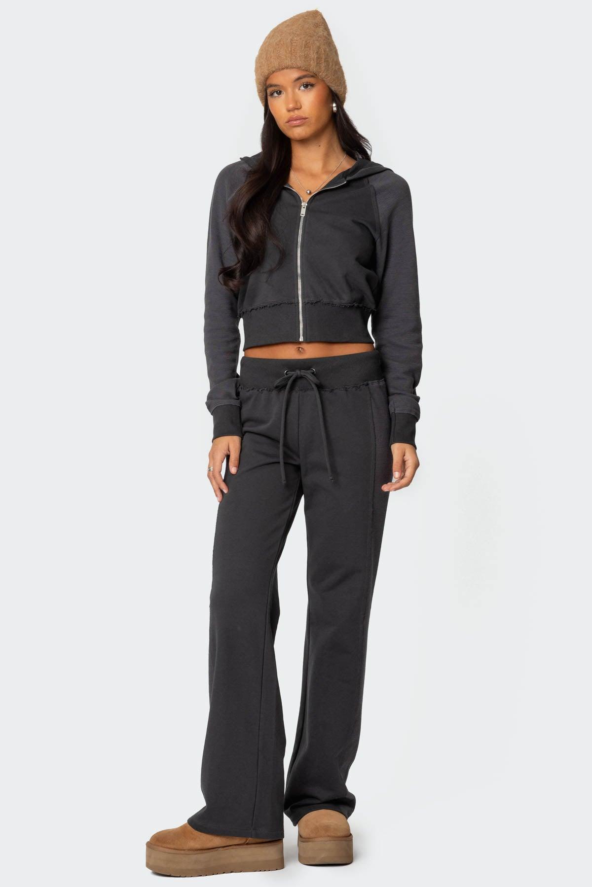 Chandler Waffle Zip Up Hoodie Product Image