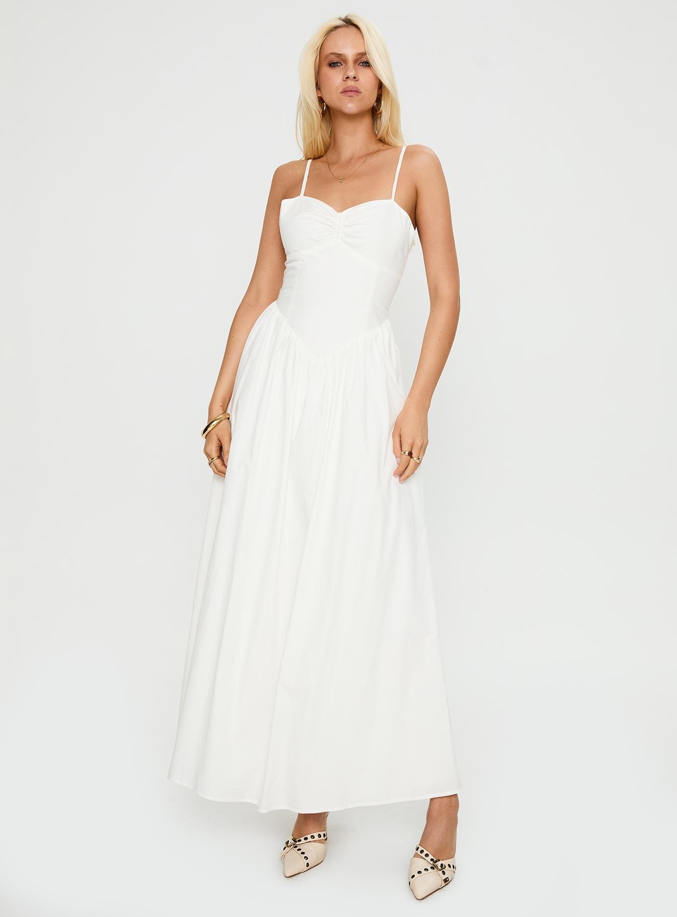 Ceremonious Maxi Dress White Product Image