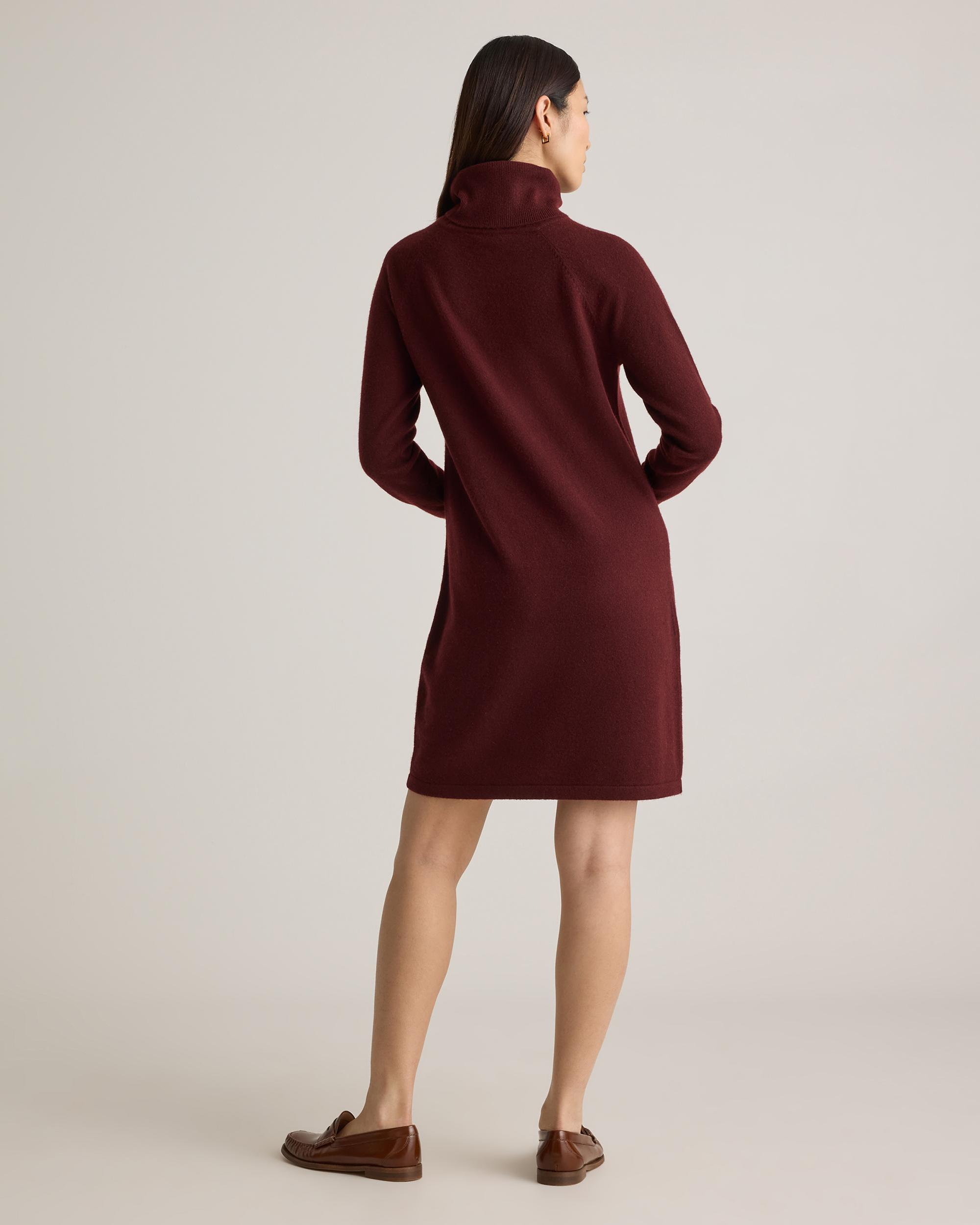 Quince | Women's Mongolian Cashmere Turtleneck Sweater Dress Product Image