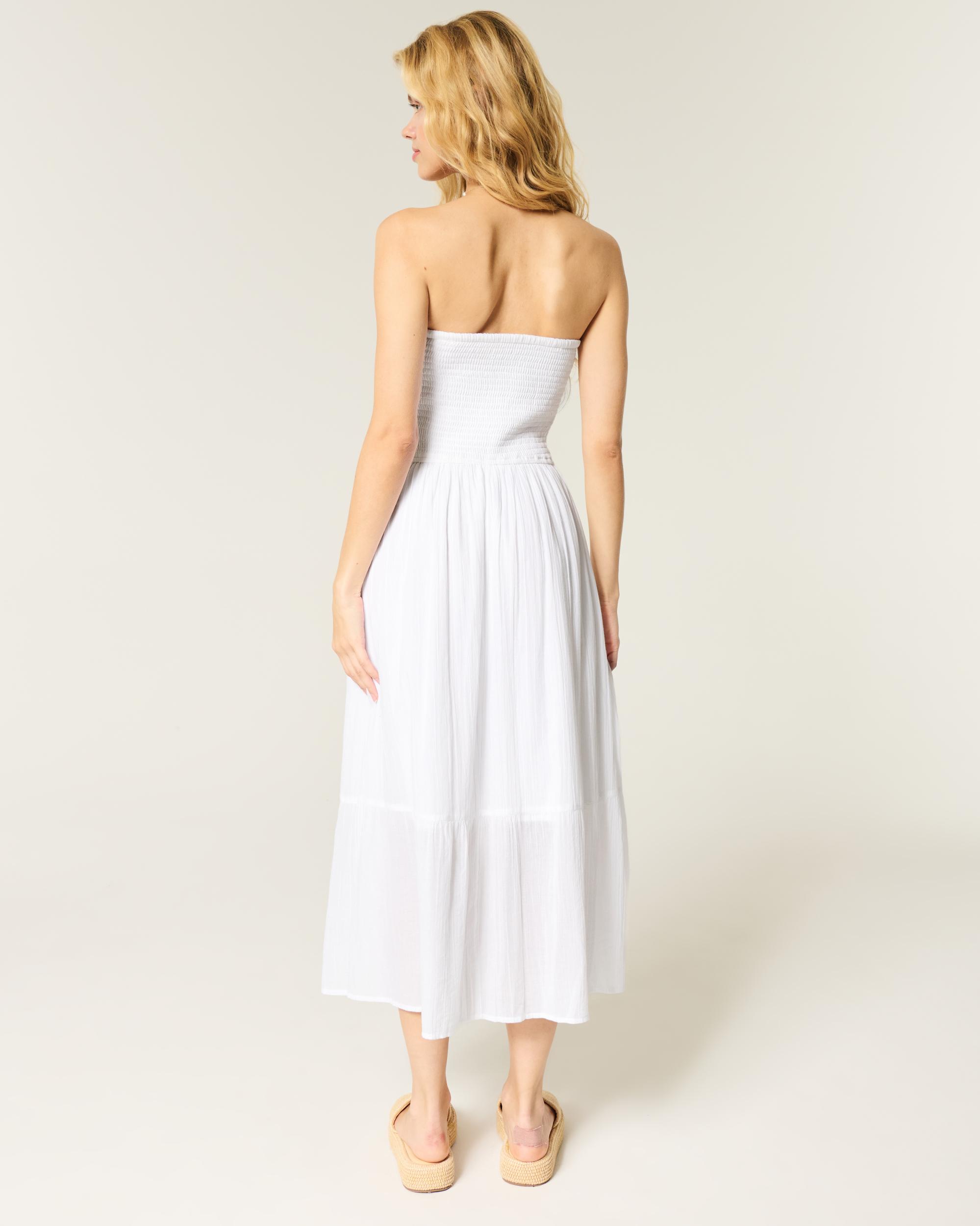 Strapless Embroidered Maxi Dress Product Image
