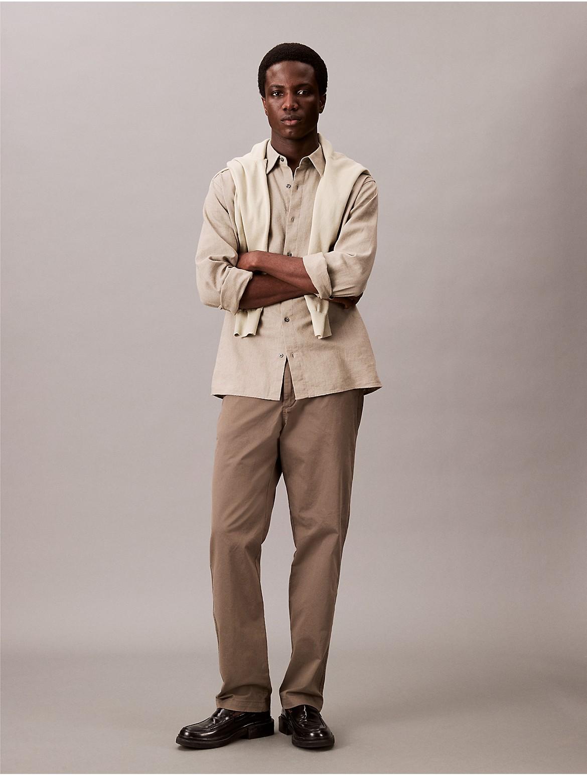 Calvin Klein Mens Standard Straight Chino Pants - Brown Product Image