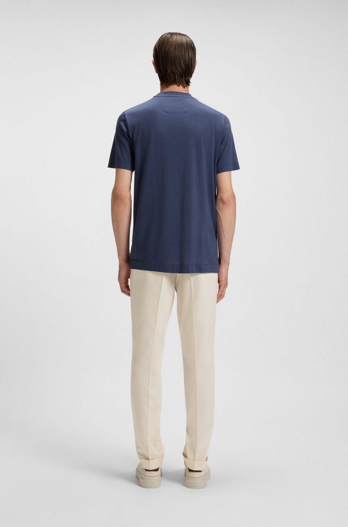 Regular-fit T-shirt in mercerized cotton Product Image