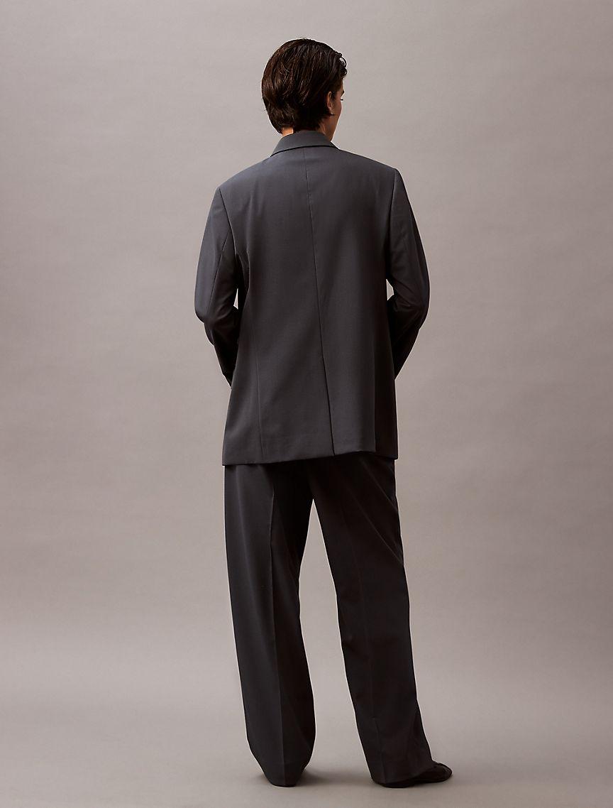 Pleated Wool Gabardine Blend Trouser Product Image