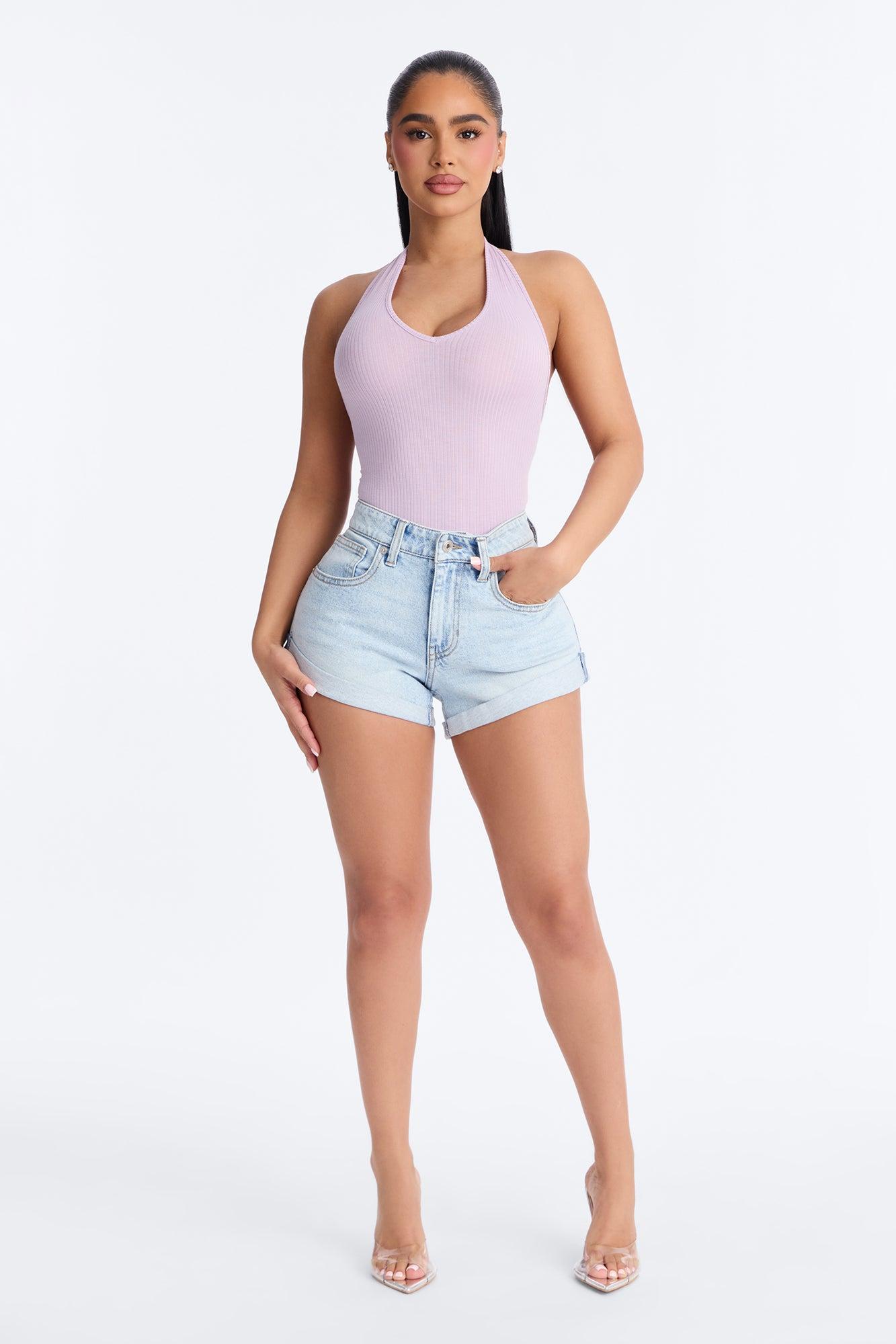 Karol Halter Bodysuit - Lilac Female Product Image