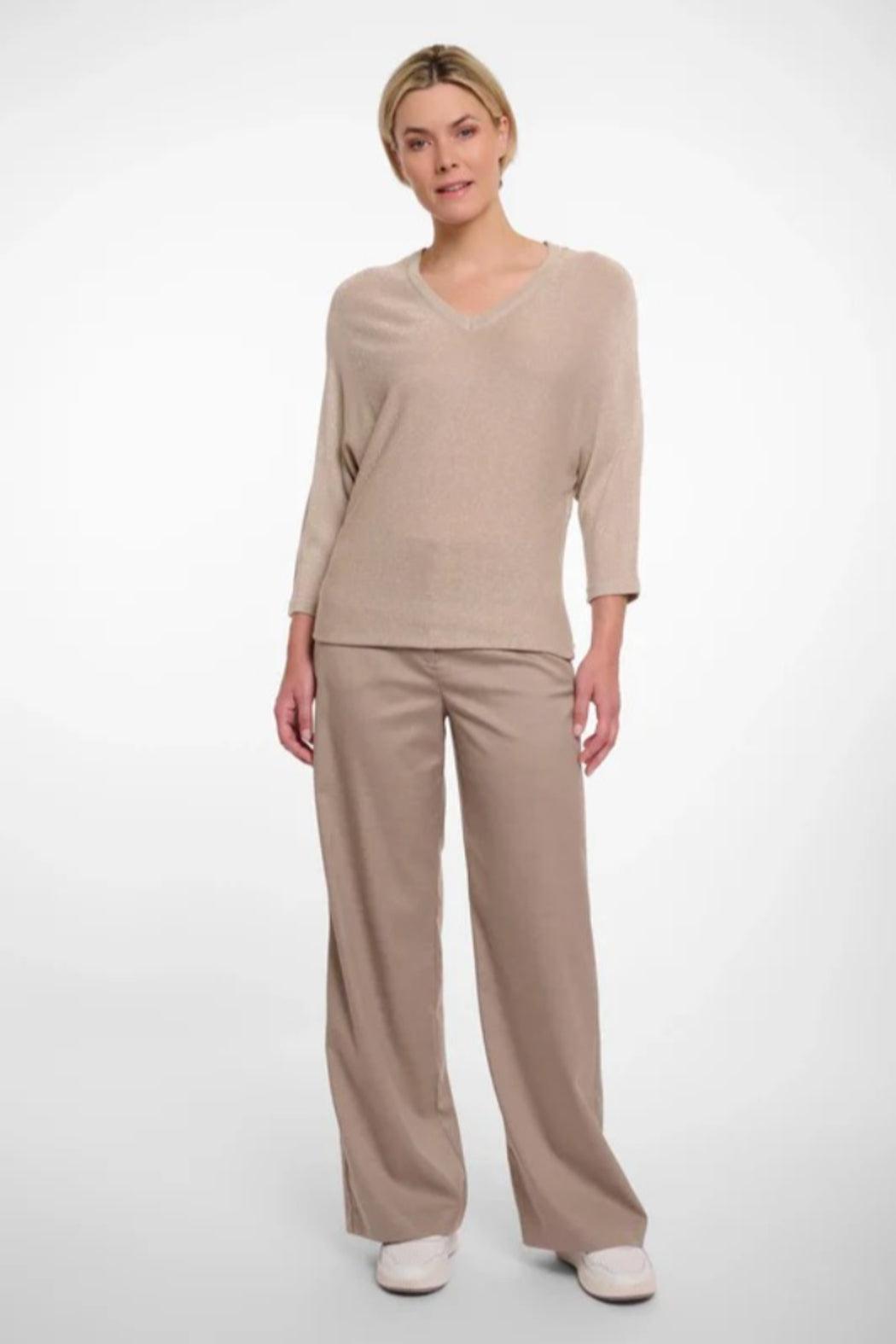 Desert V-Neck Bat Sleeve Top Product Image