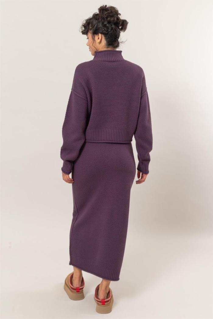 Sweater Knit Midi Skirt Product Image
