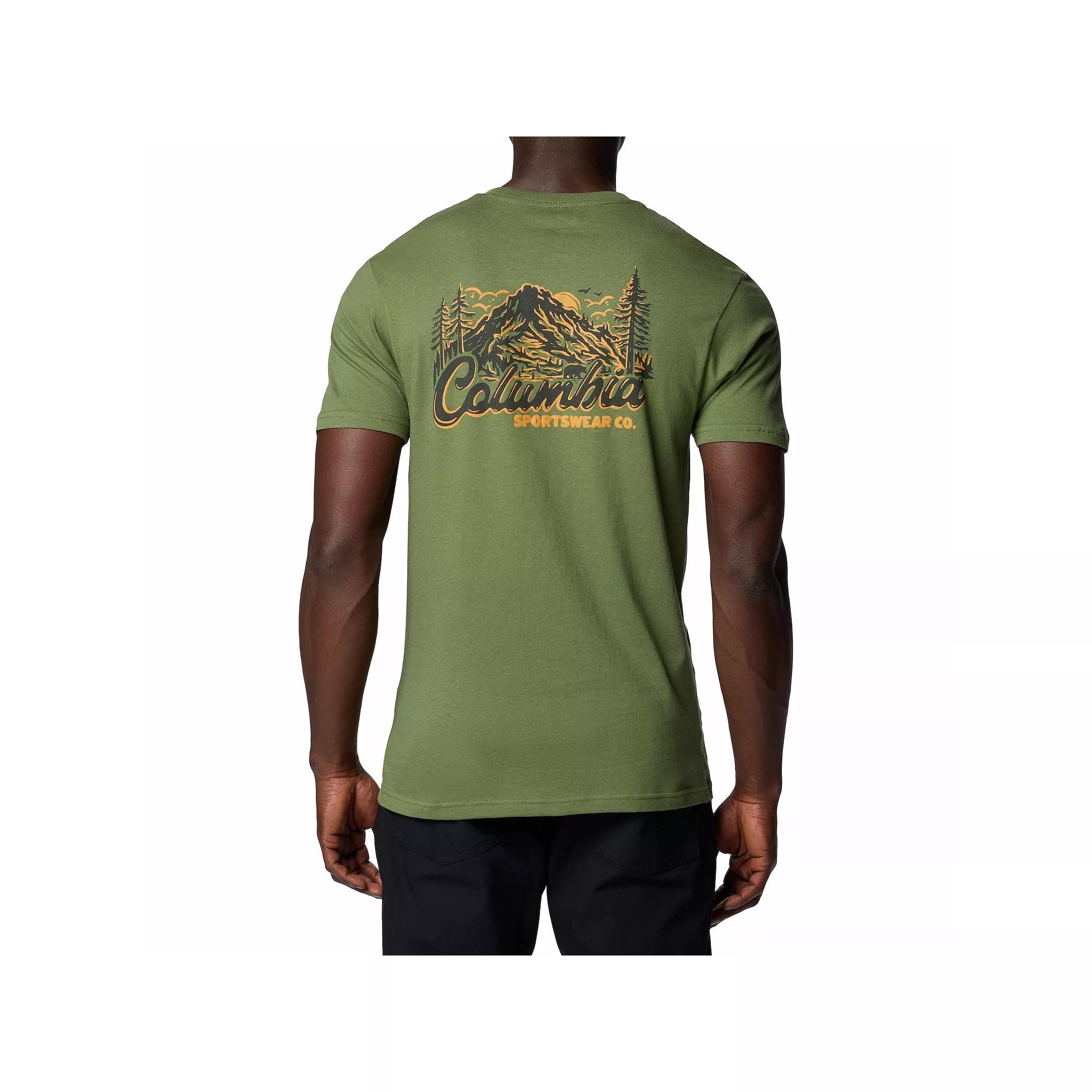 Men's Columbia Outdoor Gear Short Sleeve Graphic Tee, Size: XL, Canteen Product Image