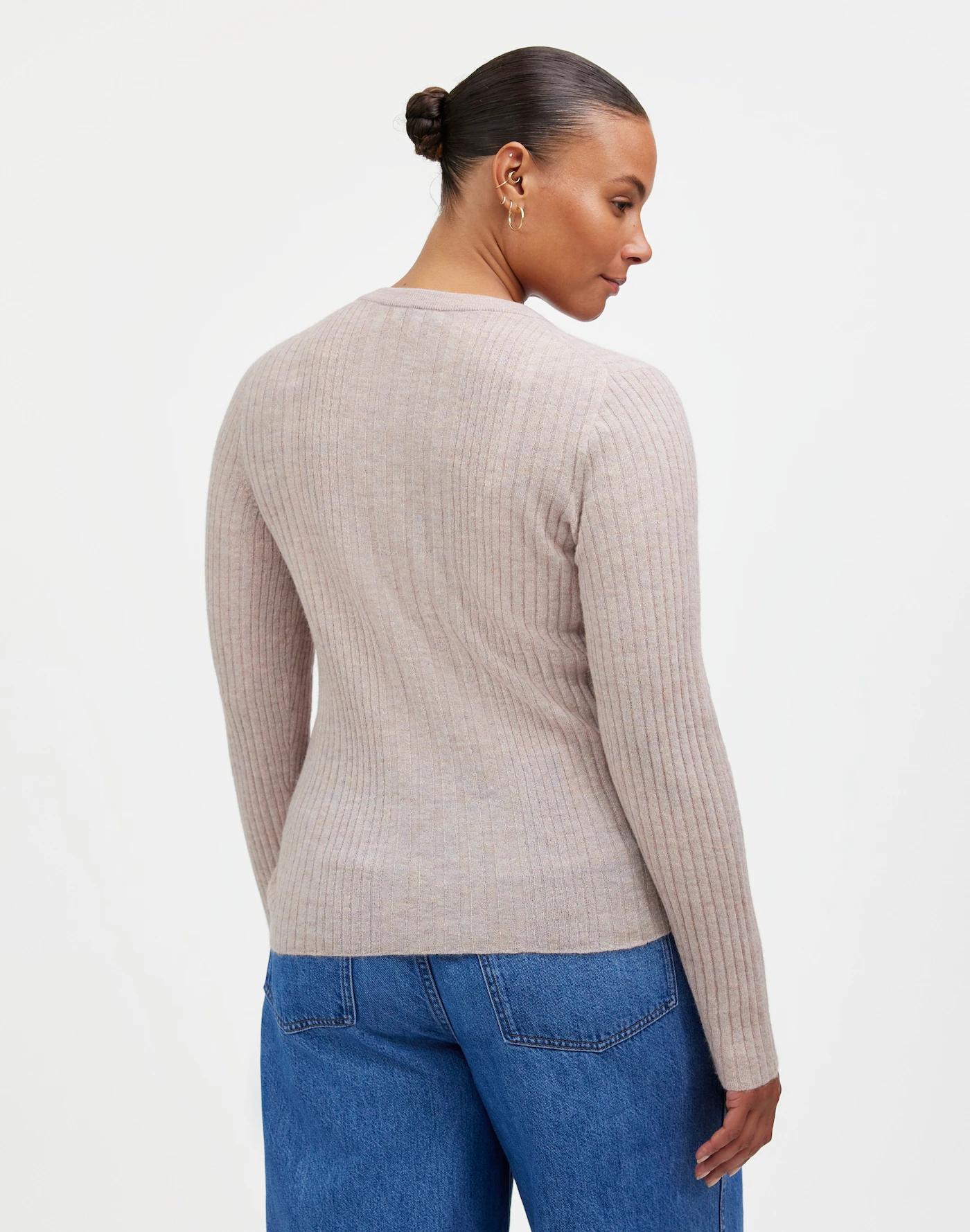 Alpaca-Blend Henley Sweater Product Image
