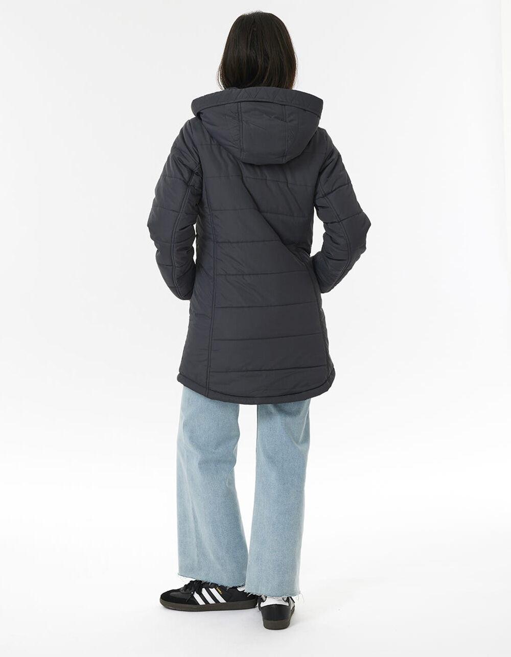 RIP CURL Anti-Series Anoeta Long Line Womens Jacket - BLACK Product Image