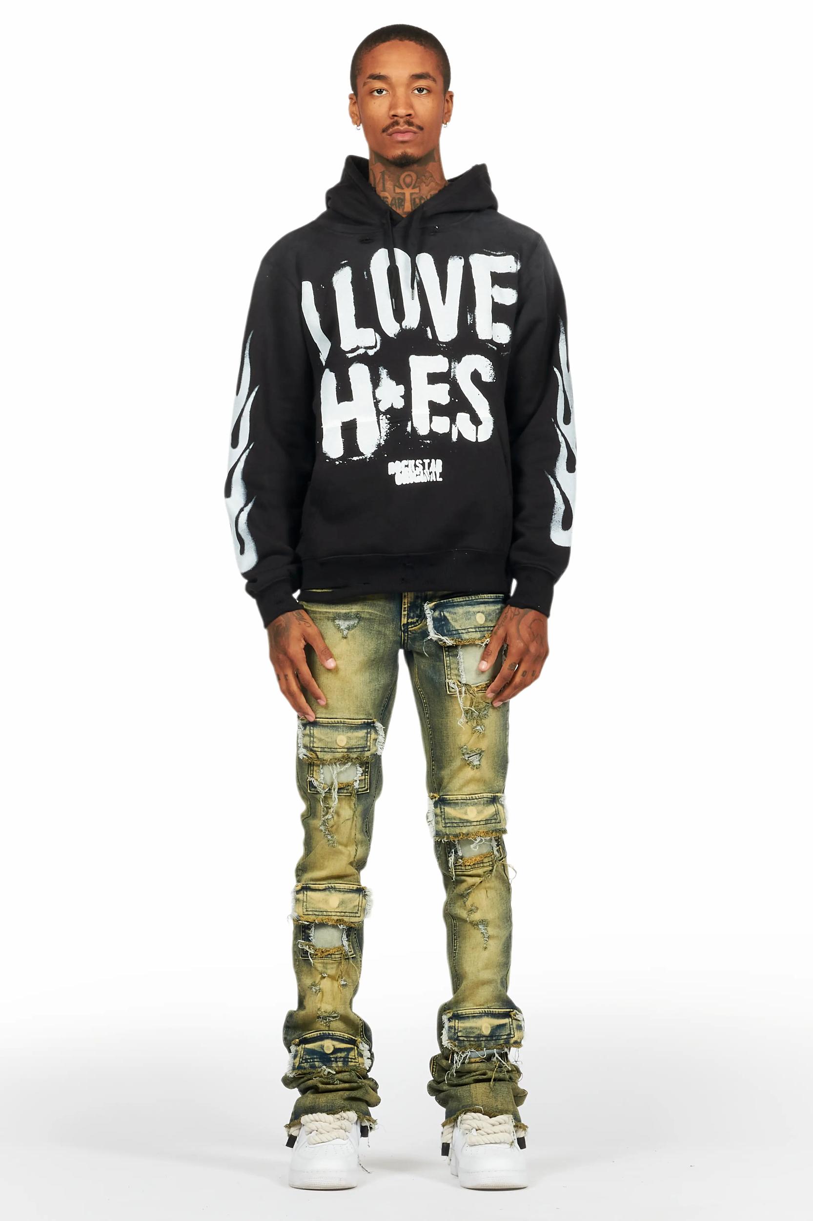 Petrus Tint Wash Super Stacked Flare Jean Male Product Image