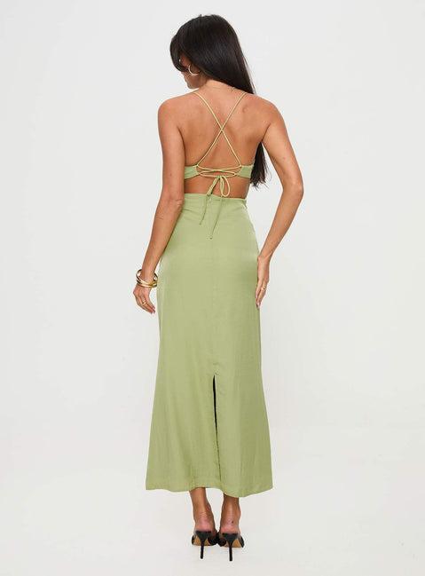 Kristyn Maxi Dress Green Product Image