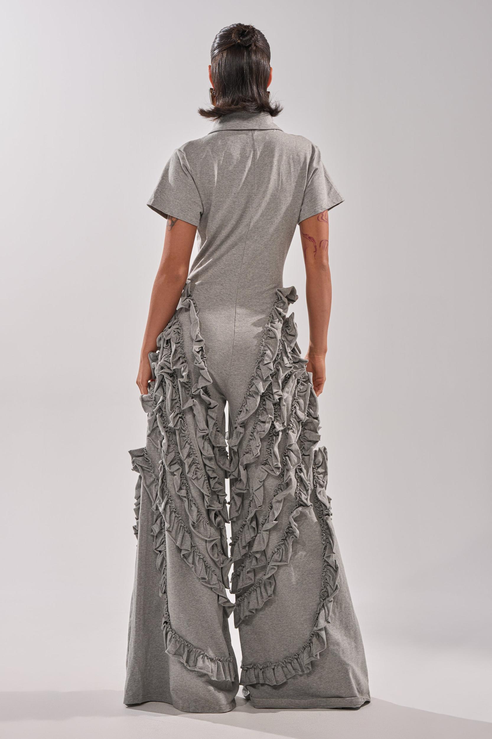 LEAH RUFFLE JUMPSUIT Product Image