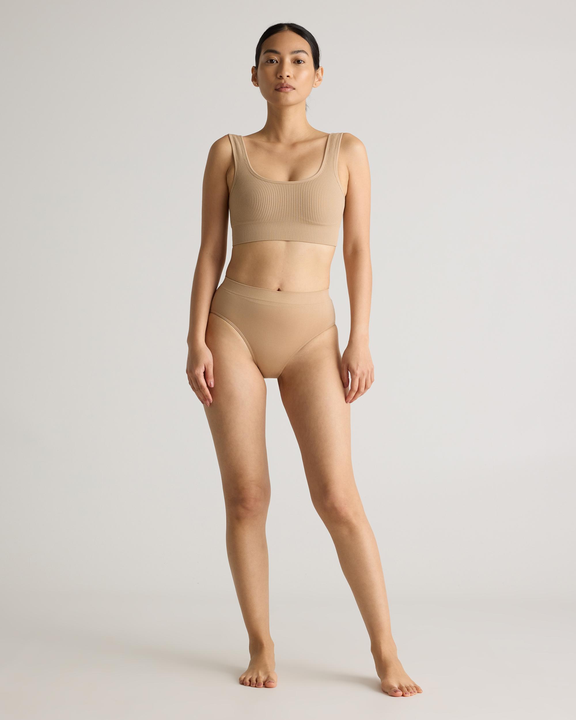 Quince | Women's Comfort Rib Tank Top Bralette Nylon/Spandex Product Image