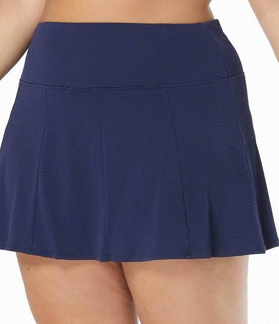 Beach House Plus Size Pique Solid Olivia Princess Seam Swim Skort Product Image