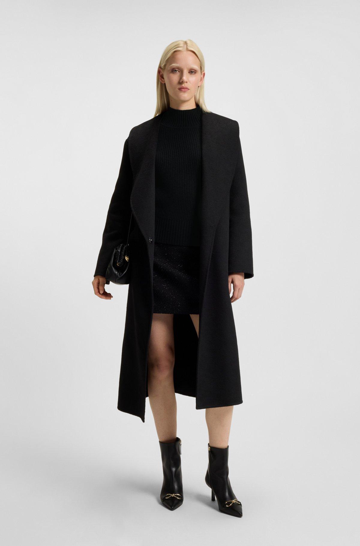 Loose-fit rollneck sweater with raglan sleeves Product Image