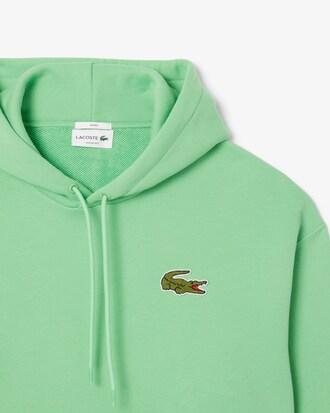 Loose Fit Badge Accent Hoodie Product Image