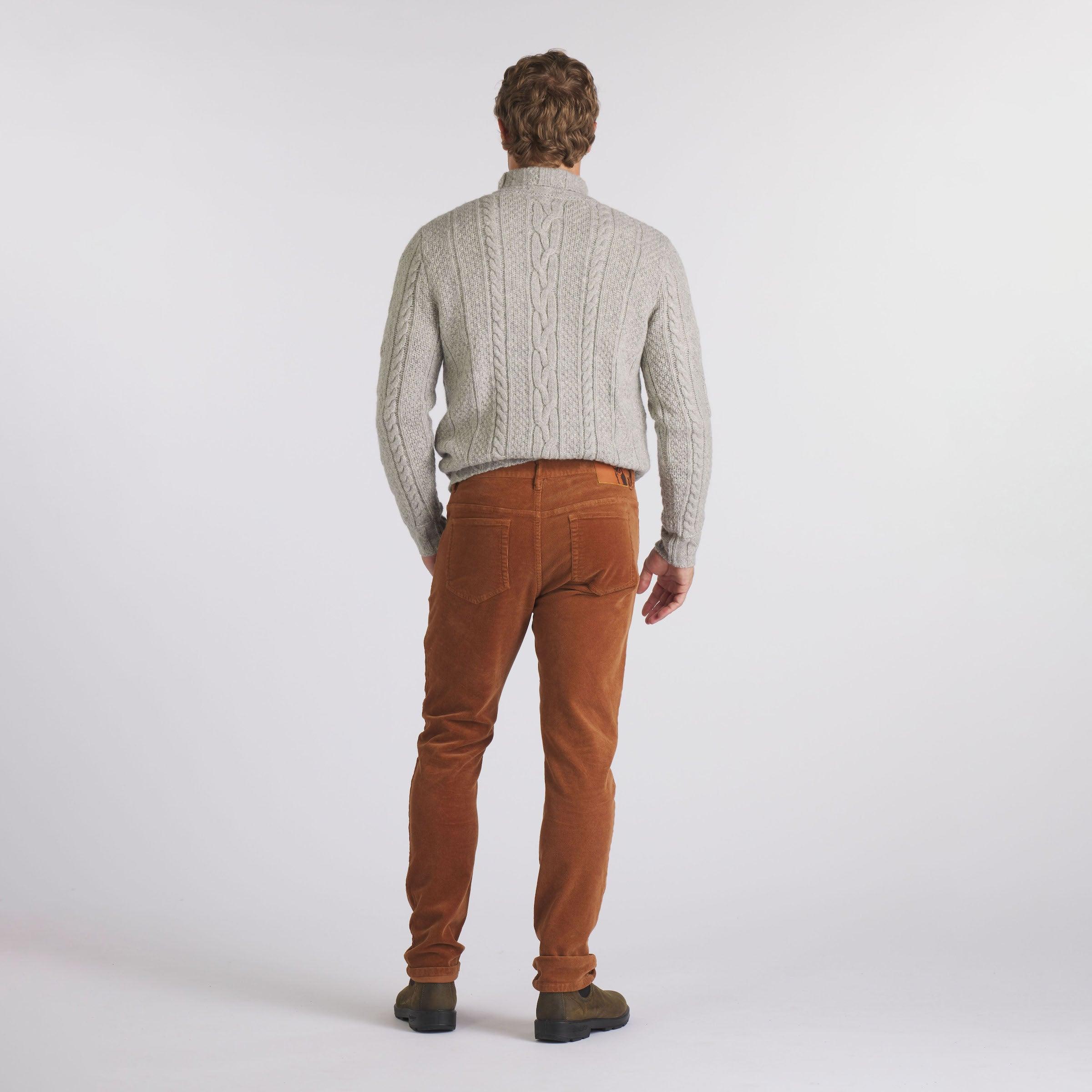Fisherman Cable Turtleneck - Light Gray Product Image
