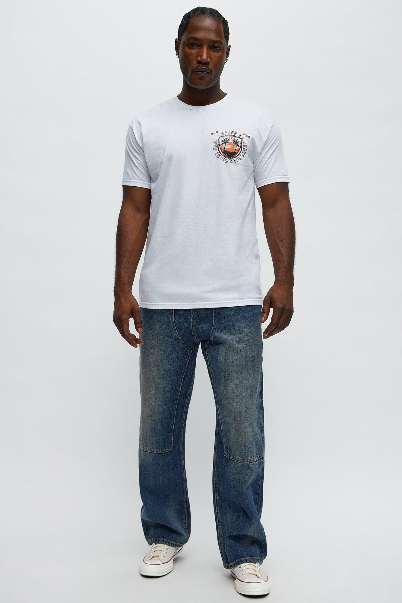 South Beach Members Only Short Sleeve Tee - White Product Image