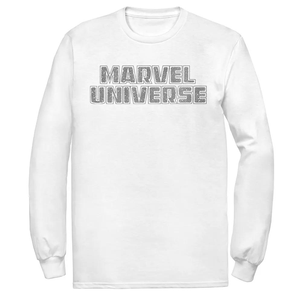 Men's Marvel Universe Simple Logo Tee, Size: Large, White Product Image