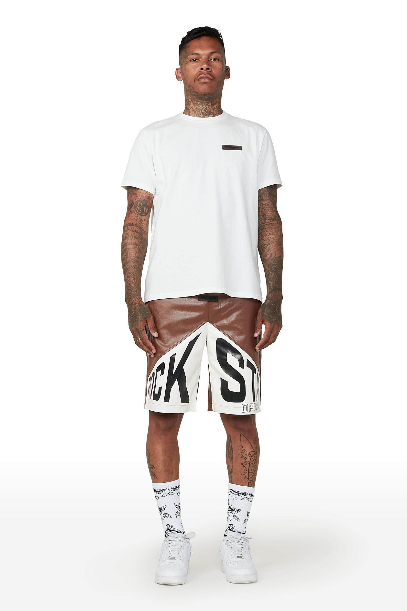 Zayn White Graphic Short Set Male Product Image