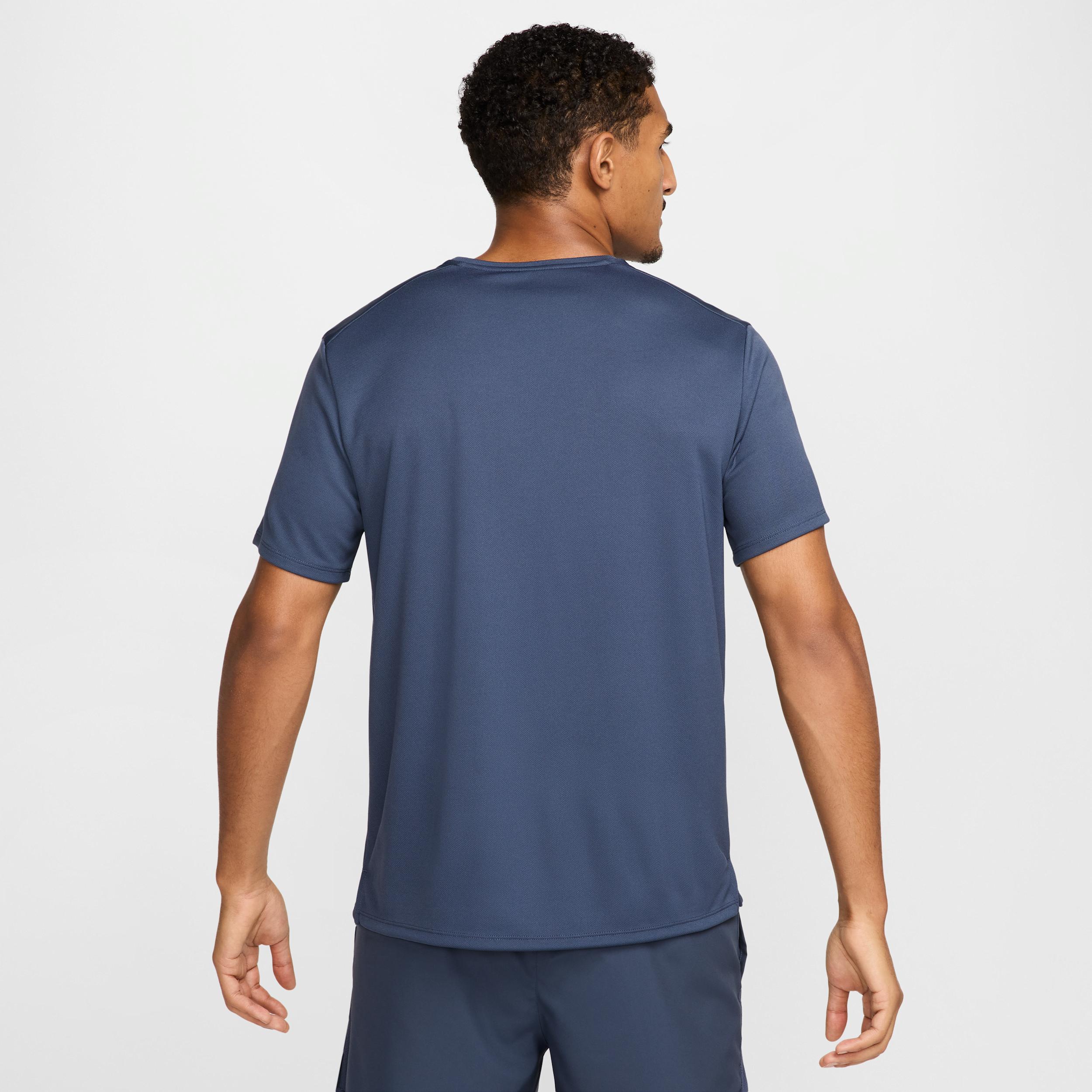 Nike Mens Miler Dri-FIT UV Short-Sleeve Running Top | DV9315-437 Product Image