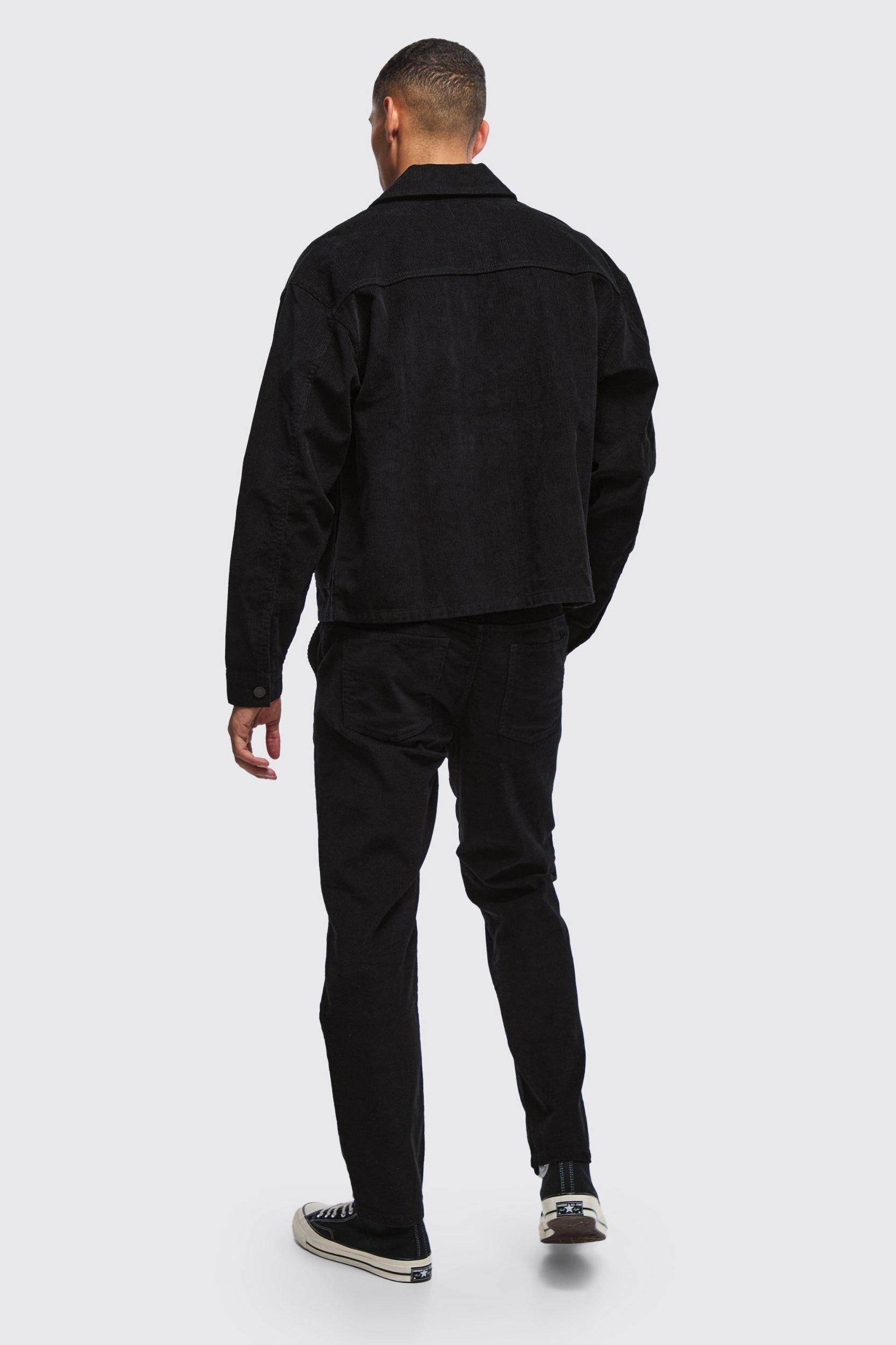 Boxy Cord Jacket | boohooMAN USA Product Image
