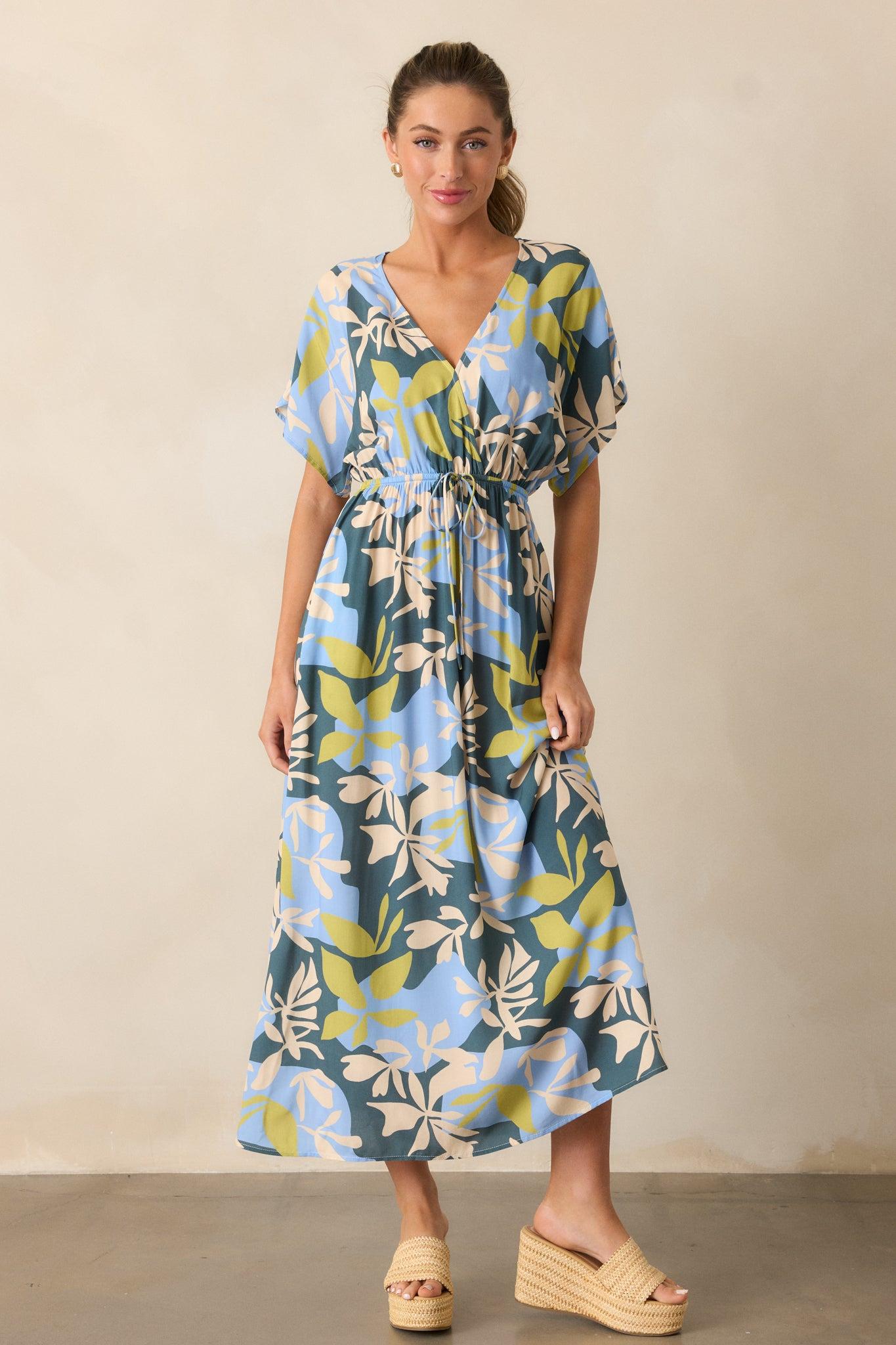 MINKPINK Artistic Garden Green Midi Dress Product Image