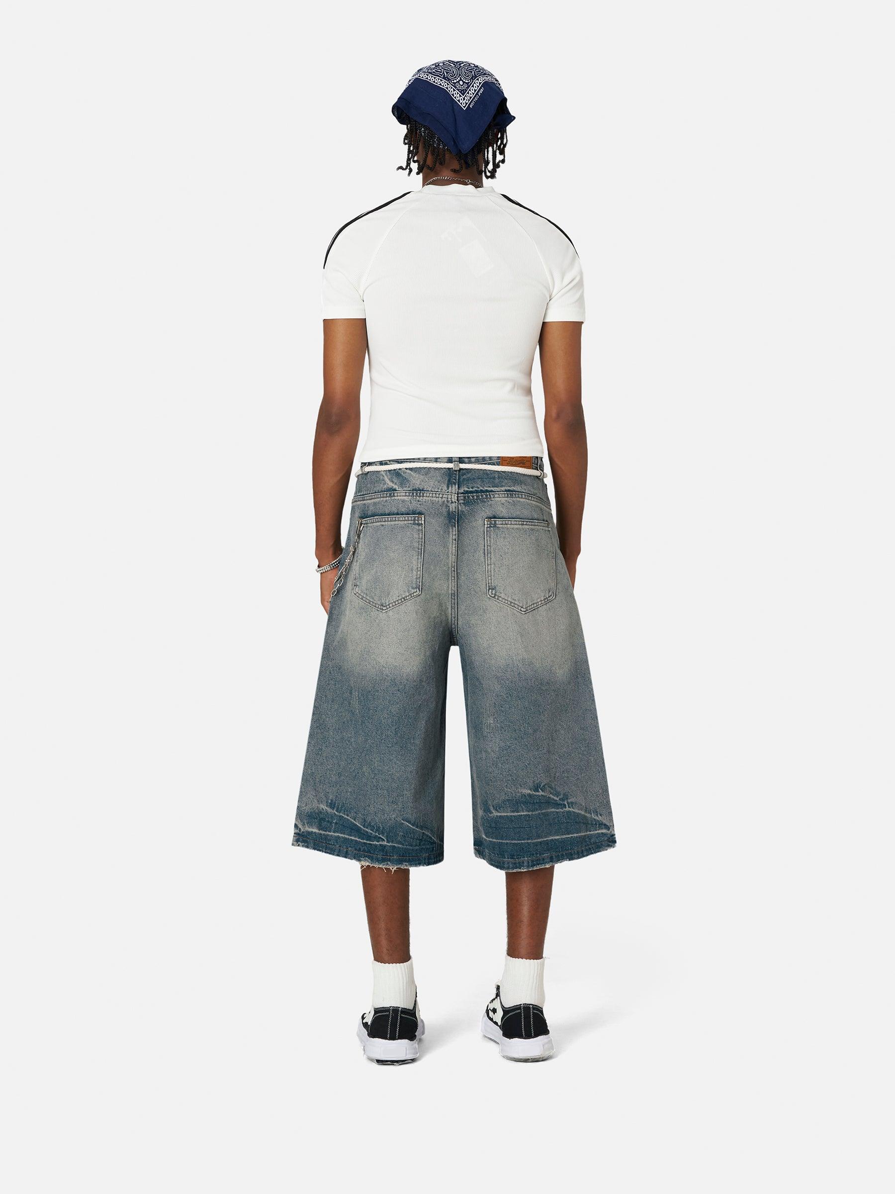 Aelfric Eden Lightning Print Longline Jorts Product Image