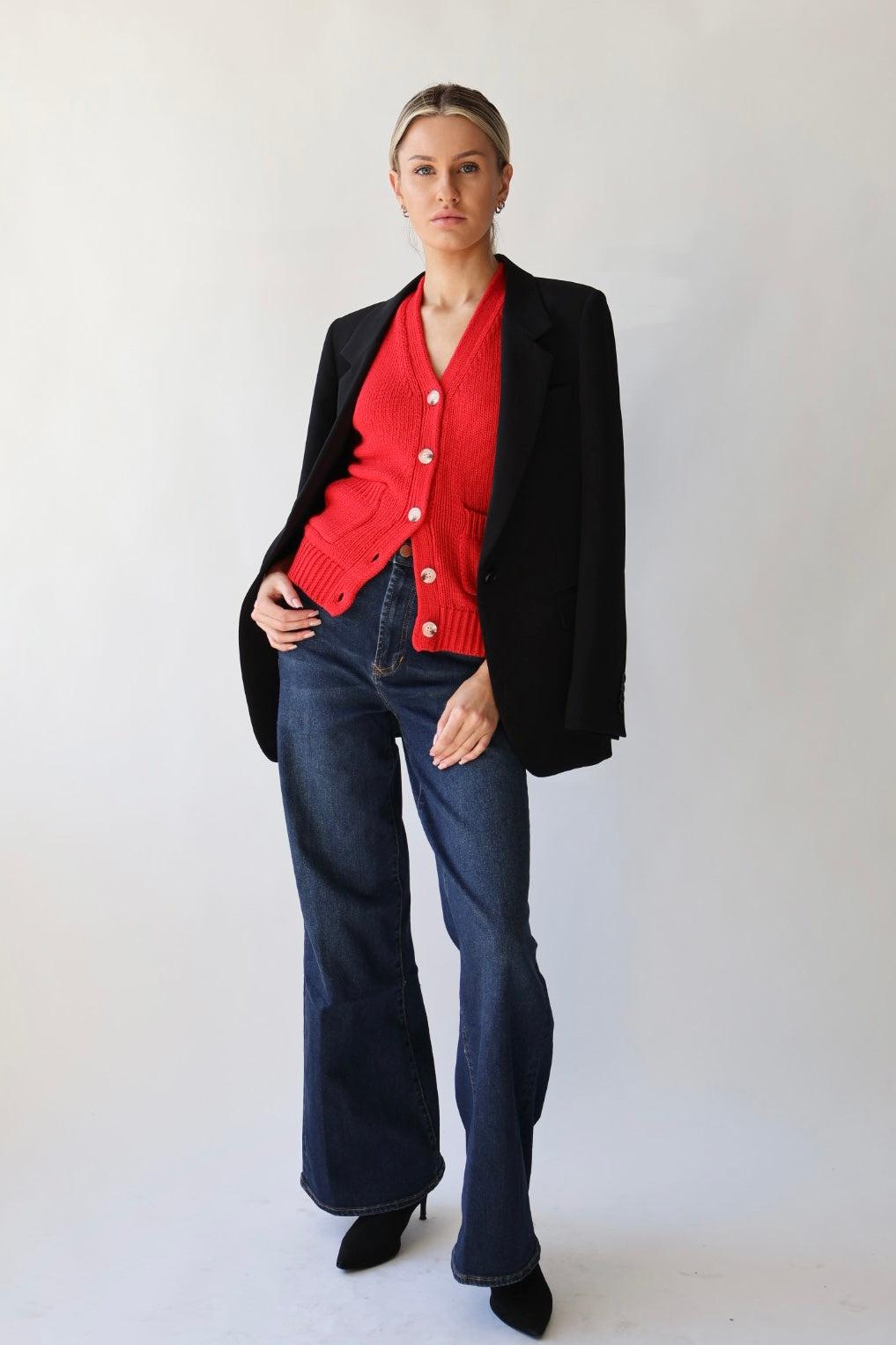 Sleeveless Sweater Vest Product Image