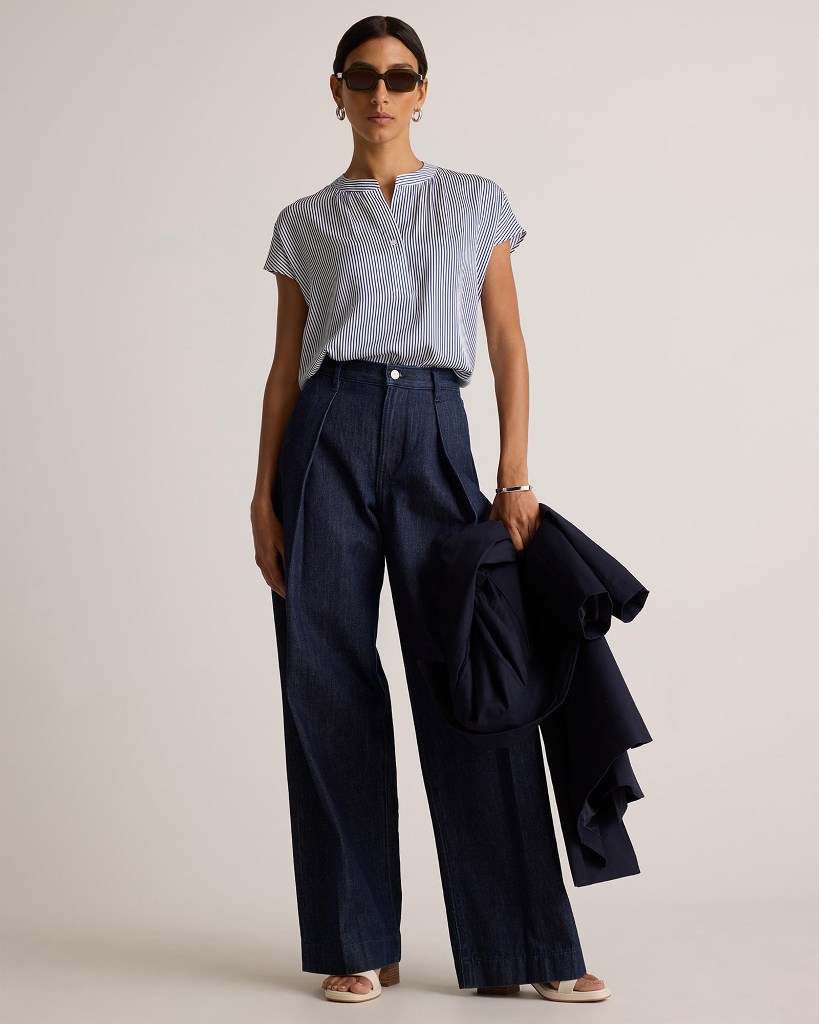 Quince | Women's Washable Stretch Silk Dolman Sleeve Blouse Mulberry Silk Product Image