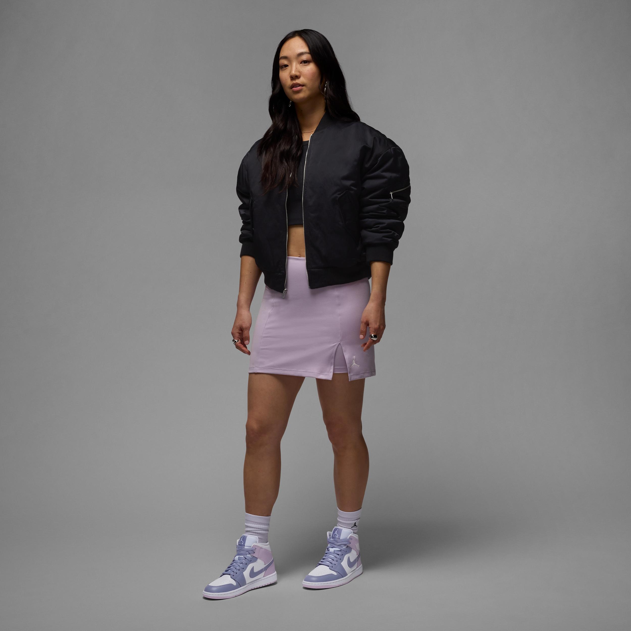 Jordan Womens Jordan AJ 1 Mid - Womens Basketball Shoes Indigo Haze/White/White/White Product Image